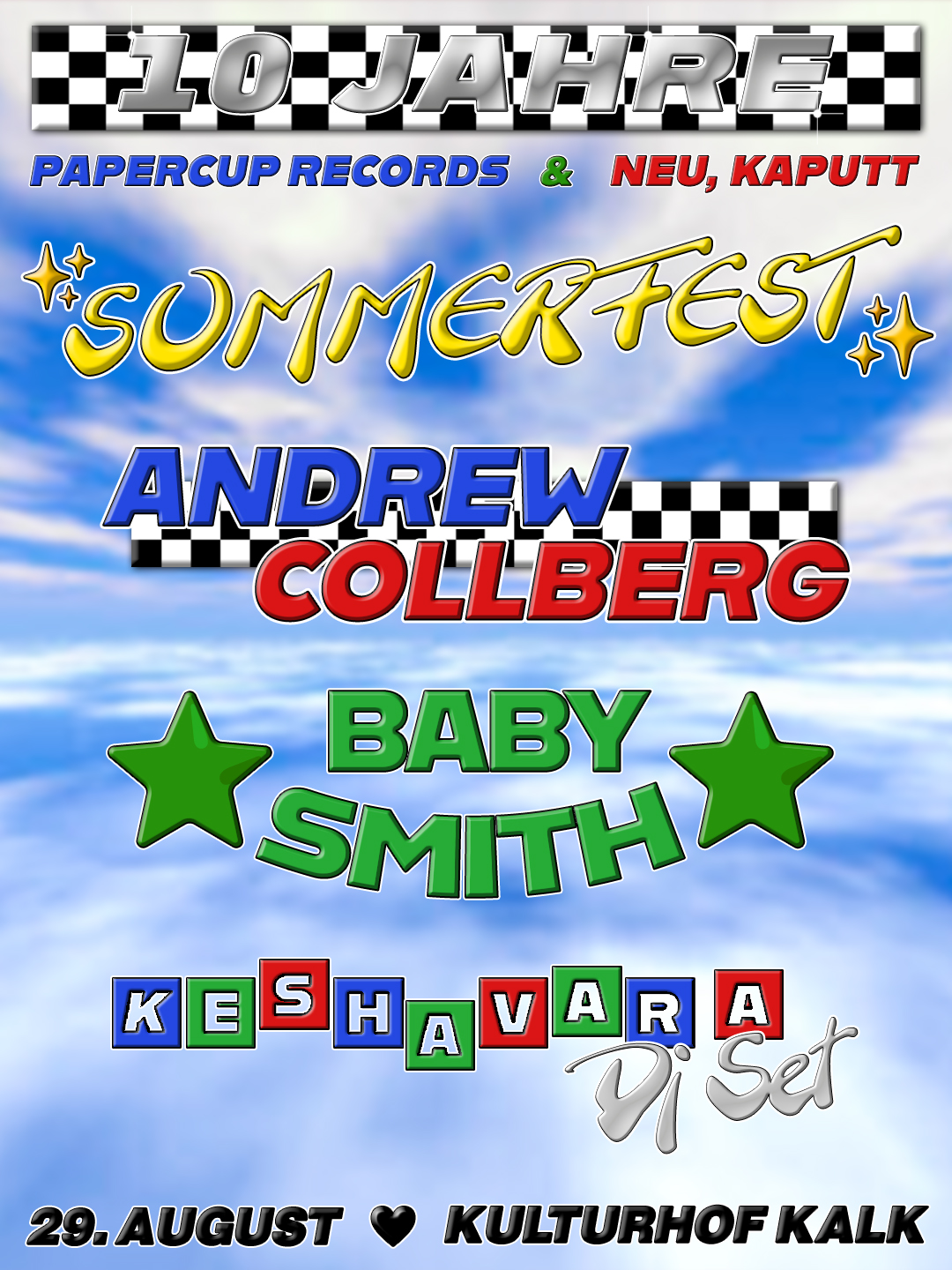 Papercup Records & Neu, kaputt 10 Year Anniversary Sommerfest
